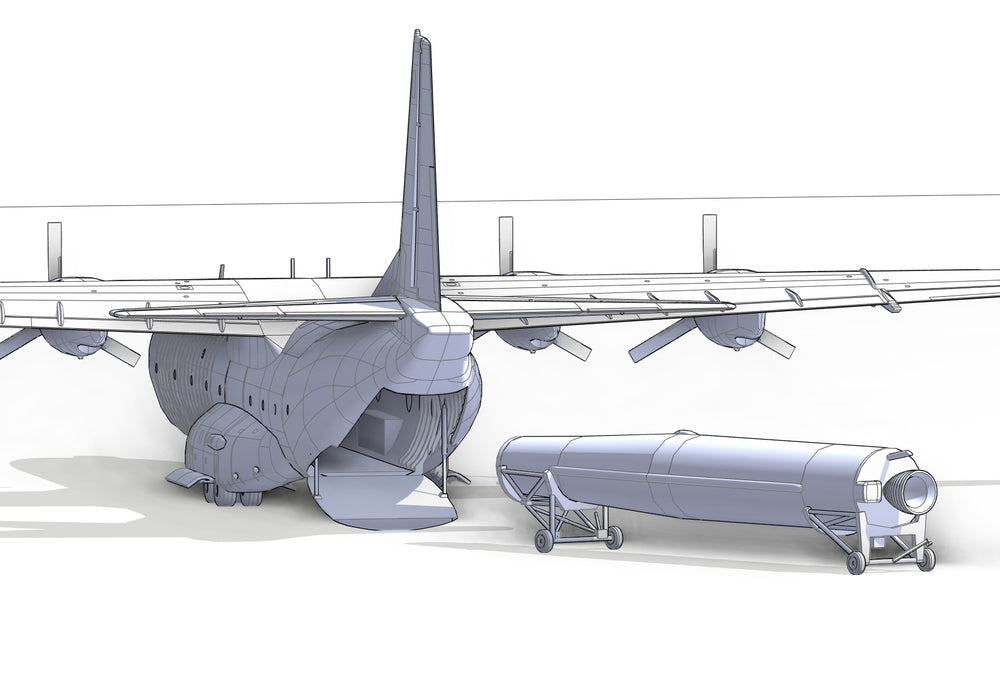 Roden Models 336 1/144 Douglas C-133 with PGM-17 Thor IRBM Model Aircraft Kit