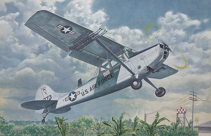 Roden Models 409 1/48 L-19/O-1 Bird Dog USAF Model Aircraft Kit