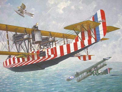 Roden Models 47 1/72 Felixstowe F.2A with Upper Wing Gunner Model Aircraft Kit