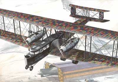 Roden Models 55 1/72 Zeppelin Staaken R.VI WWI German Bomber Model Aircraft Kit