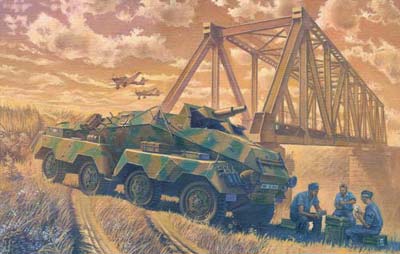Roden Models 706 1/72 Sd.Kfz. 233 "Stummel" 7.5 cm Armored Car Model Kit
