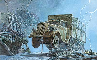 Roden Models 715 1/72 Sd.Kfz. 3a Opel Maultier Gleisketten Lkw 2t Type Model Kit
