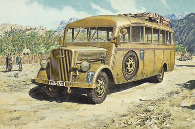Roden Models 721 1/72 Opel Blitz Omnibus W.39 Ludewig Late Ver. Model Kit