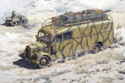 Roden Models 723 1/72 Opel 3.6-47 Blitz Omnibus Stabswagen Model Kit
