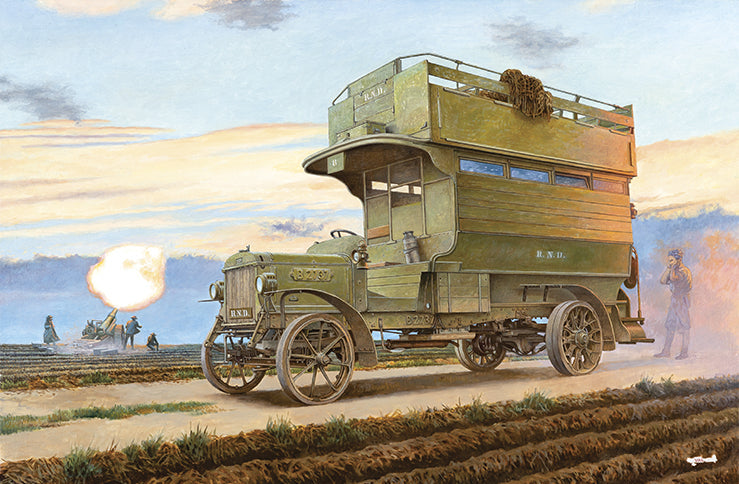 Roden Models 732 1/72 LGOC Type B Omnibus "Ole Bill" Bus Model Kit