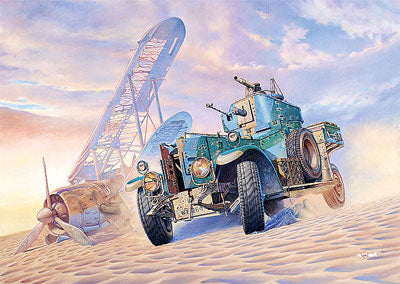 Roden Models 802 1/35 British Armoured Car 1920 Mod. with Sand Tires Model Kit