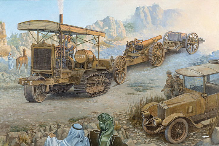 Roden Models 814 1/35 Holt 75 Artillery Tractor with BL 8-inch Howitzer Model Kit