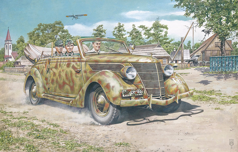 Roden Models 820 1/35 Ford V8-G81 Cabriolet Car Model Kit