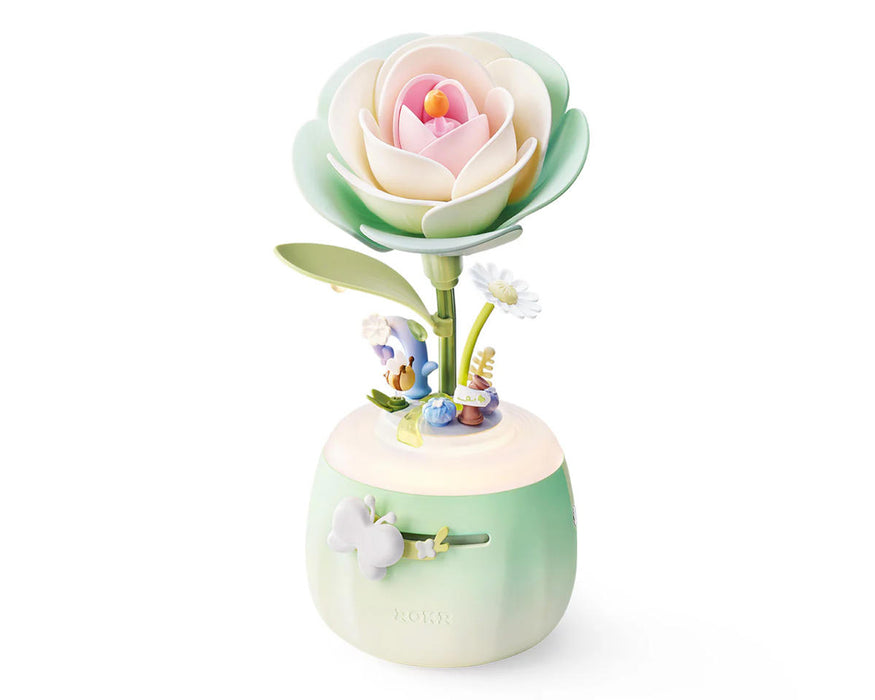 Rolife AF02S Minty Camellia Lamp DIY Miniature 3D Plastic Model Kit