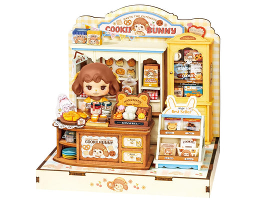Rolife DG177 Cookii Bunny's Cookie Shop DIY Miniature 3D Wooden Model Kit