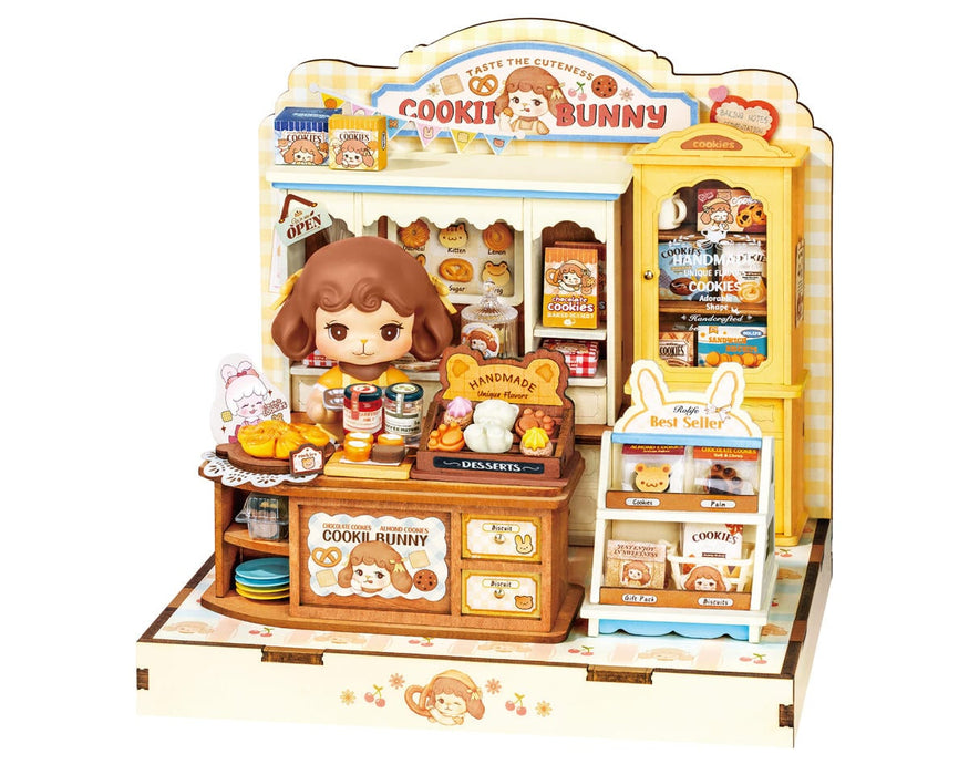 Rolife DG177 Cookii Bunny's Cookie Shop DIY Miniature 3D Wooden Model Kit