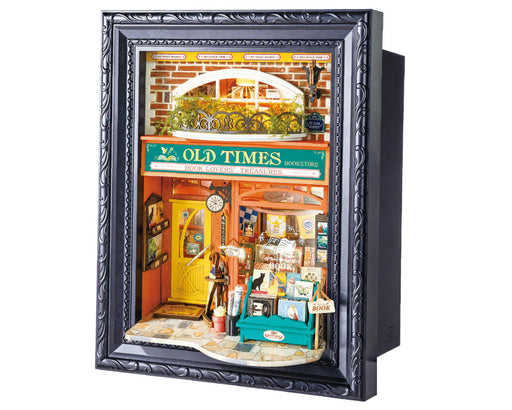 Rolife DP004 Old Times Bookstore Miniature 3D Wooden Model Kit