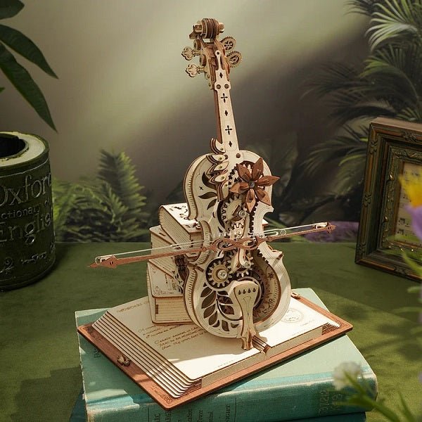 ROKR AMK63 Mechanical Music Box 3D Wooden Puzzle- Magic Cello