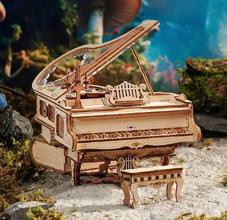 ROKR AMK81 Mechanical Music Box 3D Wooden Puzzle- Magic Piano