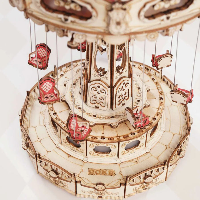 ROKR EA02 Amusement Park Series 3D Wooden Puzzle - Swing Ride