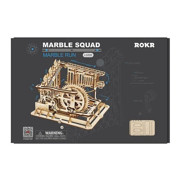 ROKR LG502 Marble Run 3D Wooden Puzzle - Marble Squad
