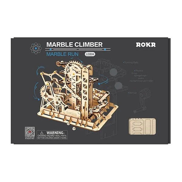 ROKR LG504 Marble Run 3D Wooden Puzzle - Marble Climber