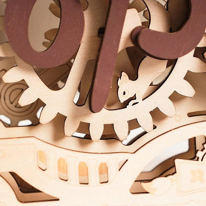 ROKR LK506 Mechanical Gears 3D Wooden Puzzle - Open Closed Sign