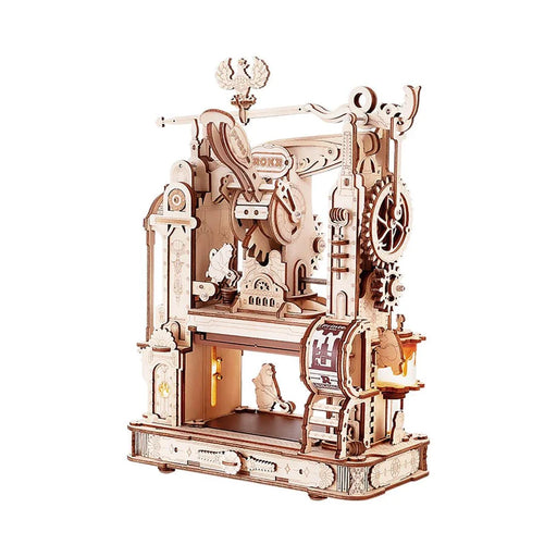 mechanical gears 3d wooden puzzle ROKR Classic Printing Press 3D Wooden Puzzle LK602
