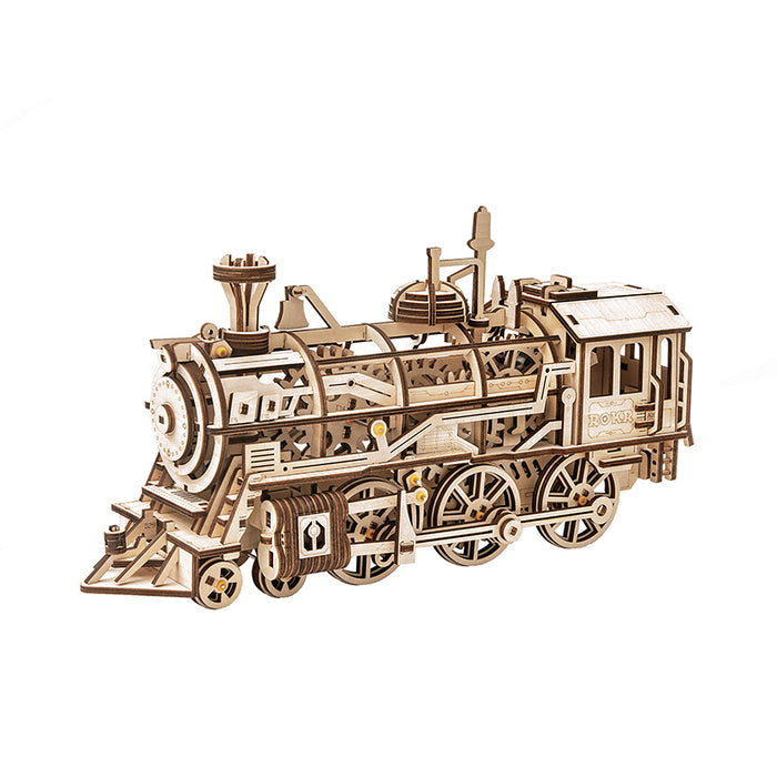 ROKR LK701 Mechanical Wood Models - Steam Locomotive