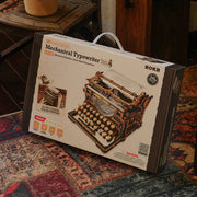ROKR LK703B Mechanical Wood Models - Mechanical Typewriter Classic Version