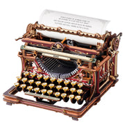 ROKR LK703C Mechanical Wood Models - Mechanical Typewriter Magic Version