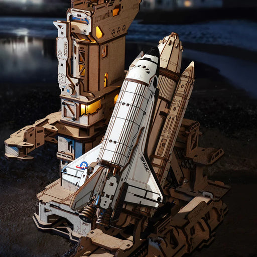 ROKR LKA02 Mechanical Gears 3D Wooden Puzzle - Space Shuttle