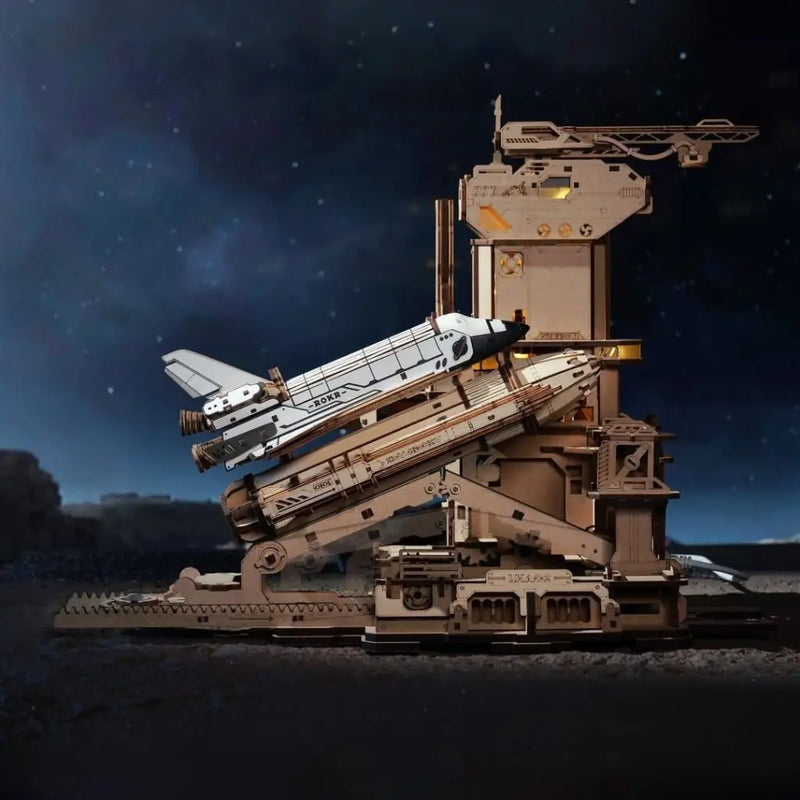 ROKR LKA02 Mechanical Gears 3D Wooden Puzzle - Space Shuttle