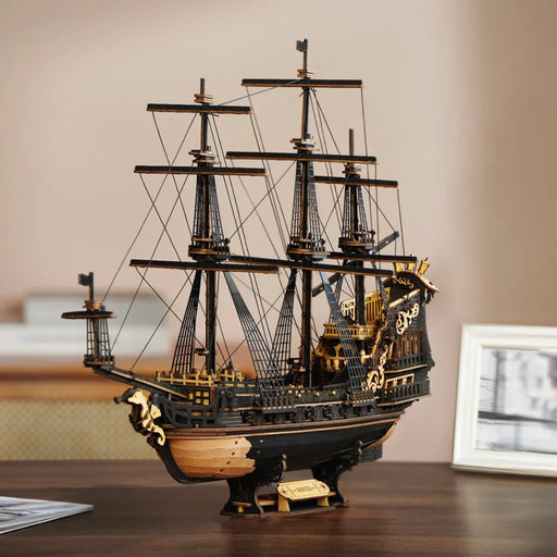 ROKR MCB02 The Seahorse Barque Sailing Ship 3D Wooden Puzzle Model