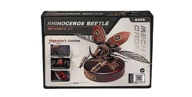ROKR MI01 Mechanical Age DIY 3D Puzzle - Rhinoceros Beetle