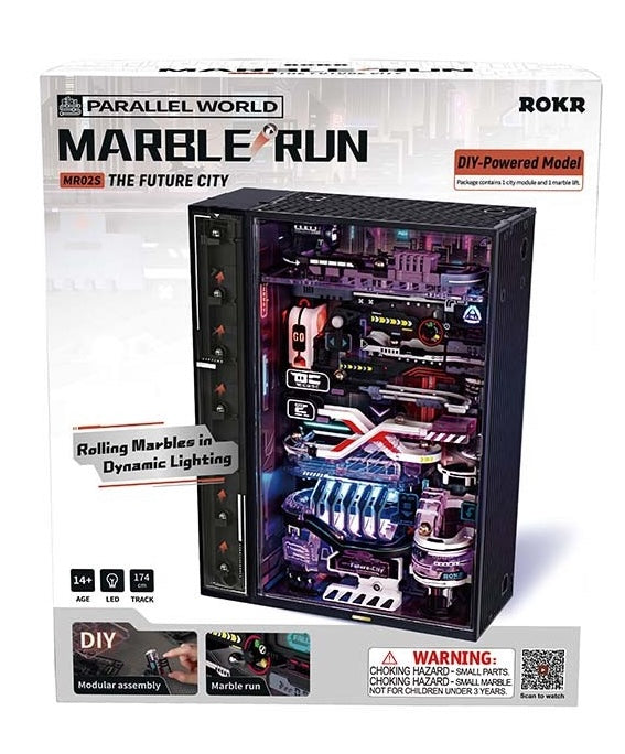 ROKR MR02S Mechanical 3D Puzzle - The Future City Marble Run