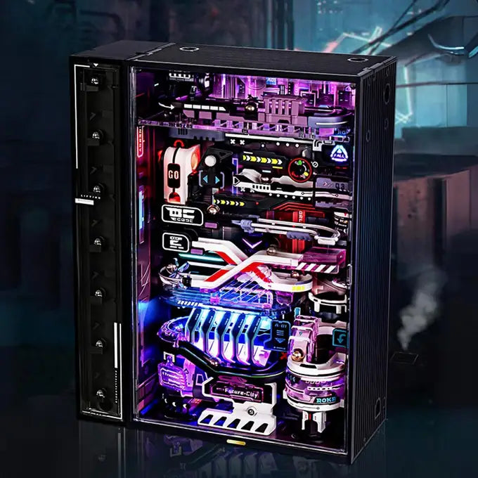 ROKR MR02S Mechanical 3D Puzzle - The Future City Marble Run