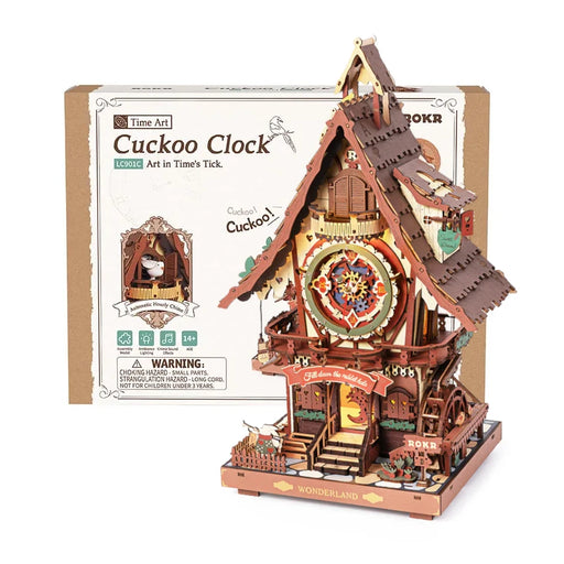 ROKR LC901C  Cuckoo Clock Stained Wood-Mechanical 3D Wooden Puzzle