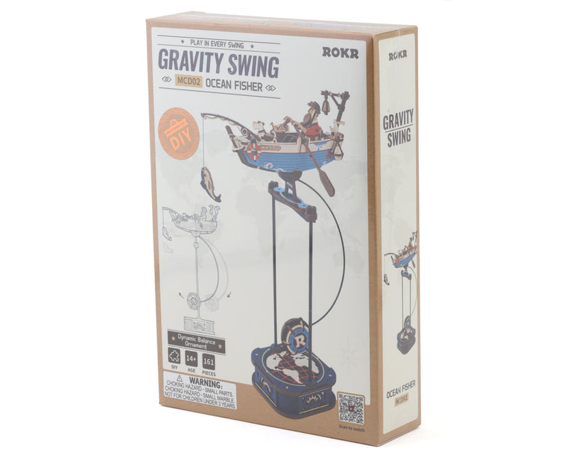 ROKR ROEMCD02 Ocean Fisher Gravity Swing DIY 3D Wooden Model Kit