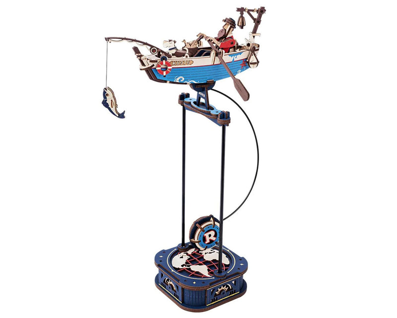 ROKR ROEMCD02 Ocean Fisher Gravity Swing DIY 3D Wooden Model Kit