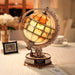 ROKR ST003D Classic 3D Wood Puzzle - Luminous Globe (Electric Version)