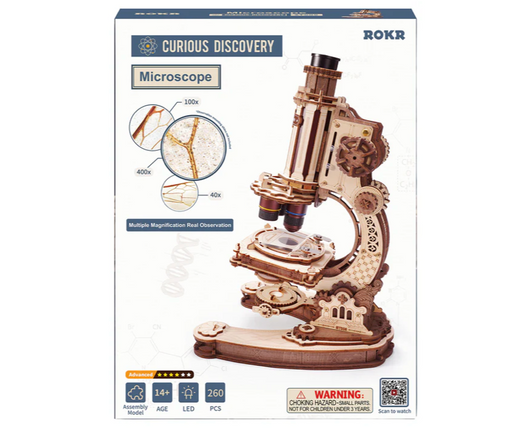 ROKR ST005 Curious Discovery 3D Wood Puzzle - Microscope