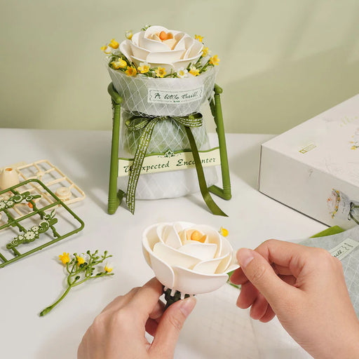 Rolife AF011 DIY 3D Puzzle - White Camellia Flower