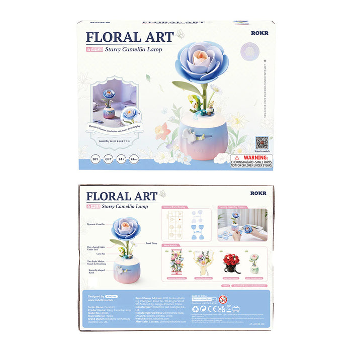 Rolife AF01S Starry Camellia Lamp DIY Miniature 3D Plastic Model Kit