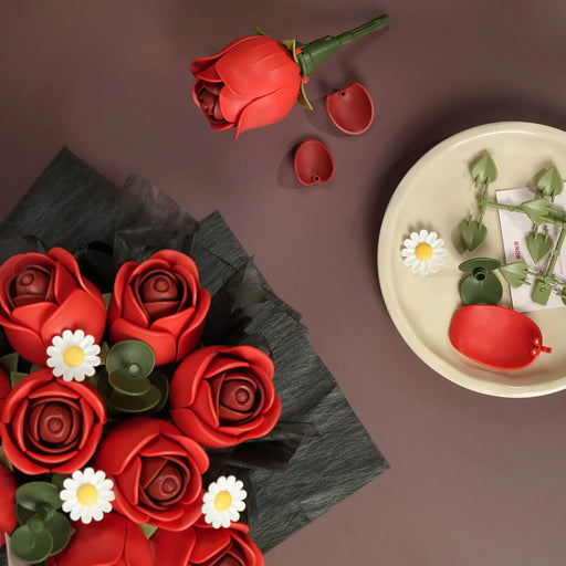 Rolife AF02J DIY 3D Puzzle - Red Rose Bouquet