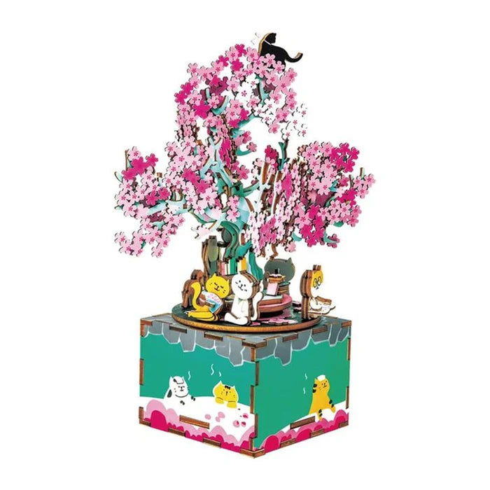 Rolife AM409 DIY Music Box - Cherry Blossom Tree
