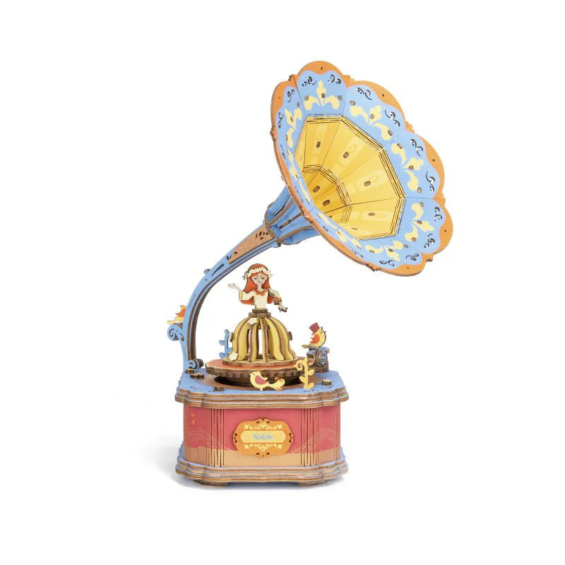 Rolife AM43 DIY Music Box - Vintage Gramophone