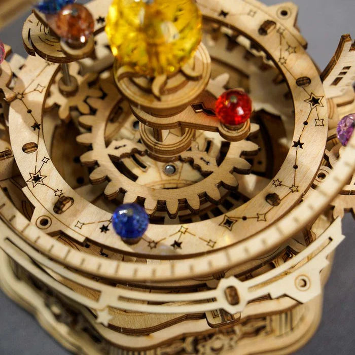 Rolife AMK51 Mechanical Music Box 3D Wooden Puzzle - Starry Night