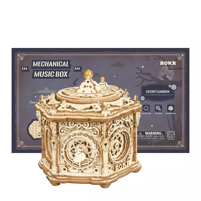 Rolife AMK52 Mechanical Music Box 3D Wooden Puzzle- Secret Garden
