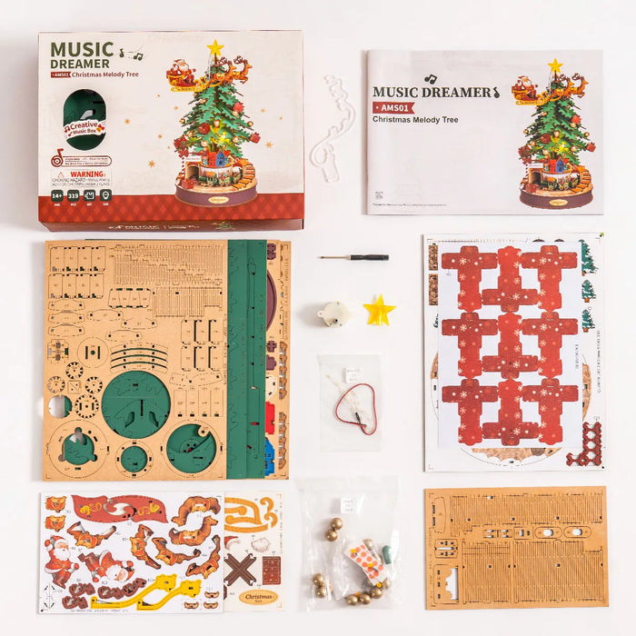 Rolife AMS01 DIY Music Box - Christmas Melody Tree