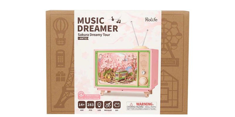 Rolife AMT02 DIY Music Box - Sakura Dreamy Tour