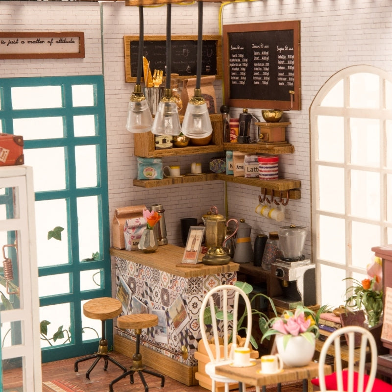 Rolife DG109 DIY Miniature House Kit - Simon's Coffee Shop