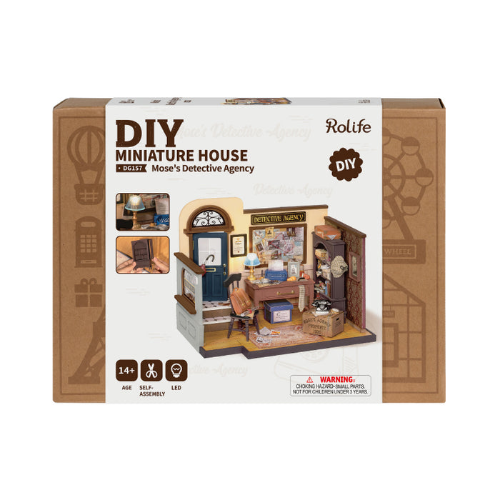 Rolife DG157 DIY Miniature House Kit - Mose's Detective Agency