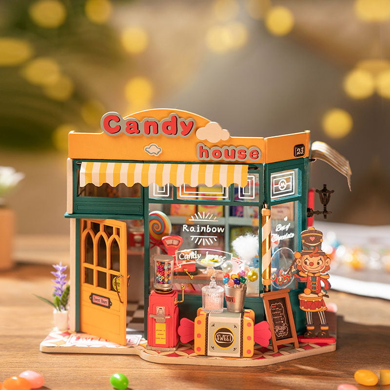 Rolife DG158 DIY Miniature House Kit - Rainbow Candy House