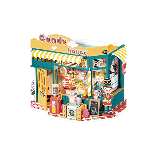 Rolife DG158 DIY Miniature House Kit - Rainbow Candy House